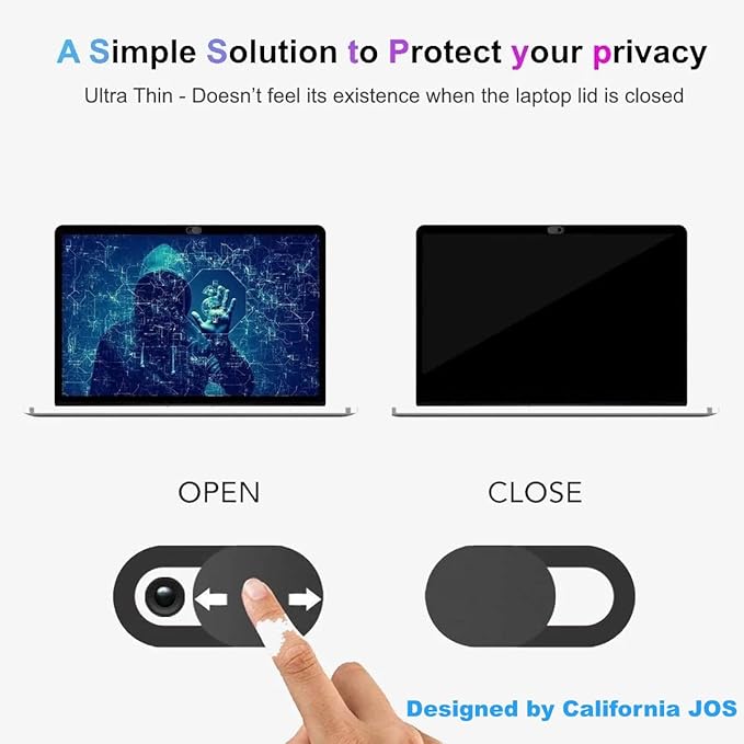 9 Pack 0.03 inch Ultra Thin Webcam Cover Slide Camera Blocker Protect Your - Image 4