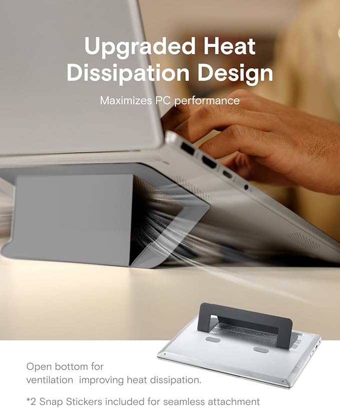 MOFT Laptop Stand for Desk, Adhesive Airflow Laptop Cooling Riser for Heat - Image 6