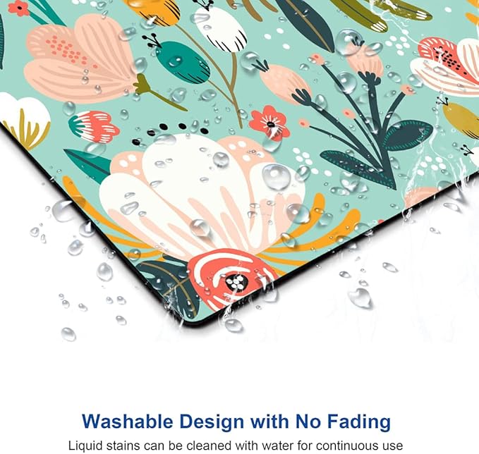 Mouse Pad, Cute Abstract Floral Mouse Pad - Image 5