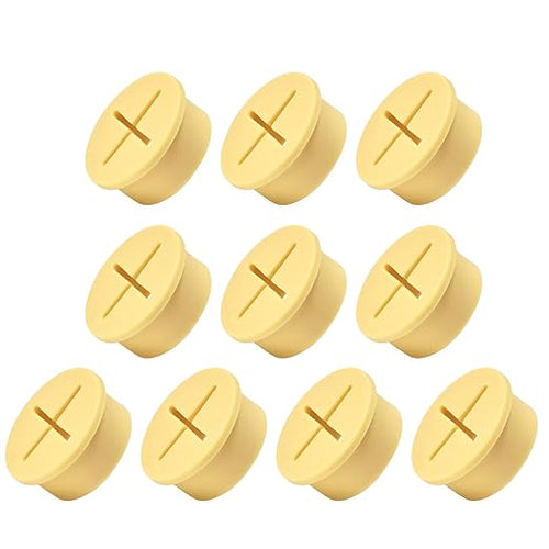 10Pcs Desk Grommet, Flexible Rubber Wire Grommets, Wall Grommets by EASYEAH