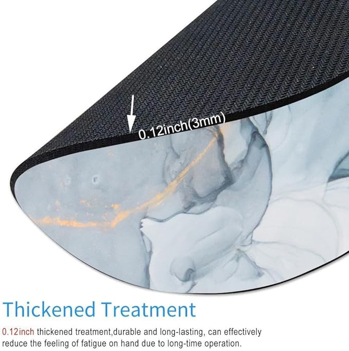 Modern Marbling Round Mouse pad Customized Mousepad Non-Slip Rubber Base Mouse - Image 3
