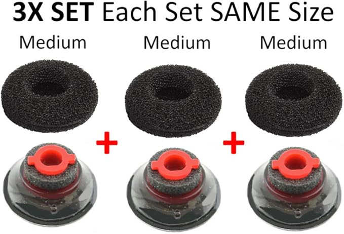 3X Ultra Comfort Eartips Ear Buds Replacement Earphone Ear Tips Kits Earpads - Image 8