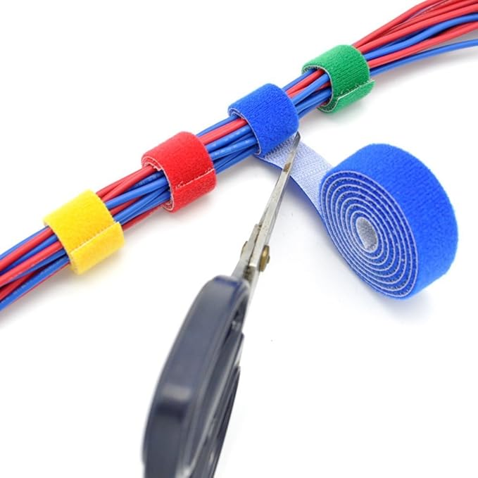 Reusable Fastening Tape Cable Ties 3/4 Inch Double Side Hook Roll - Image 3