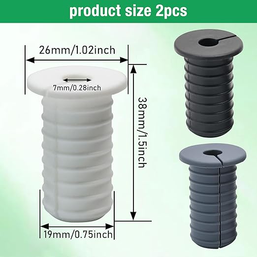 2pc Starlink Cable Grommet 3/4" Silicone Anti-Slip Waterproof Wall Hole Pass - Image 7