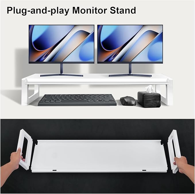 Dual Monitor Stand Riser – 36-Inch Computer Monitor Stand - Image 6