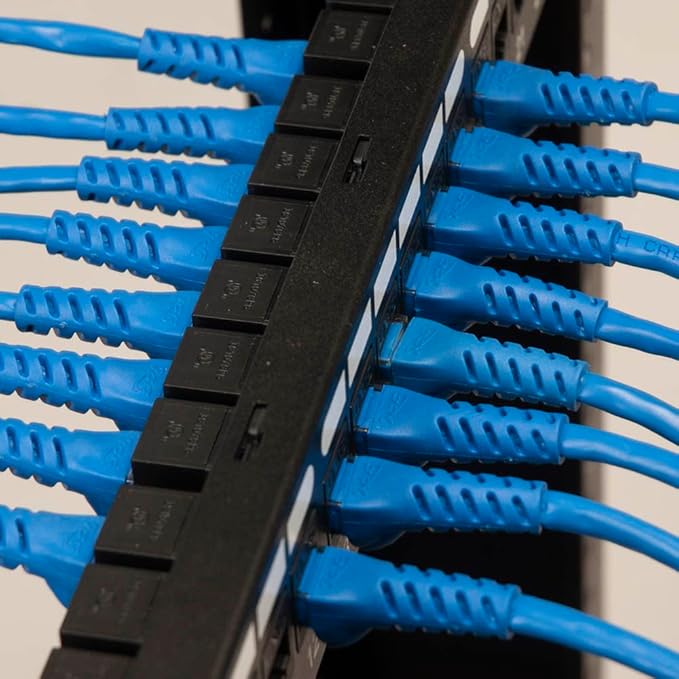 ICC CAT5e Feed-Through Patch Panel, 48 Port, 2U Rackmount, RJ45 Ethernet Patch - Image 7