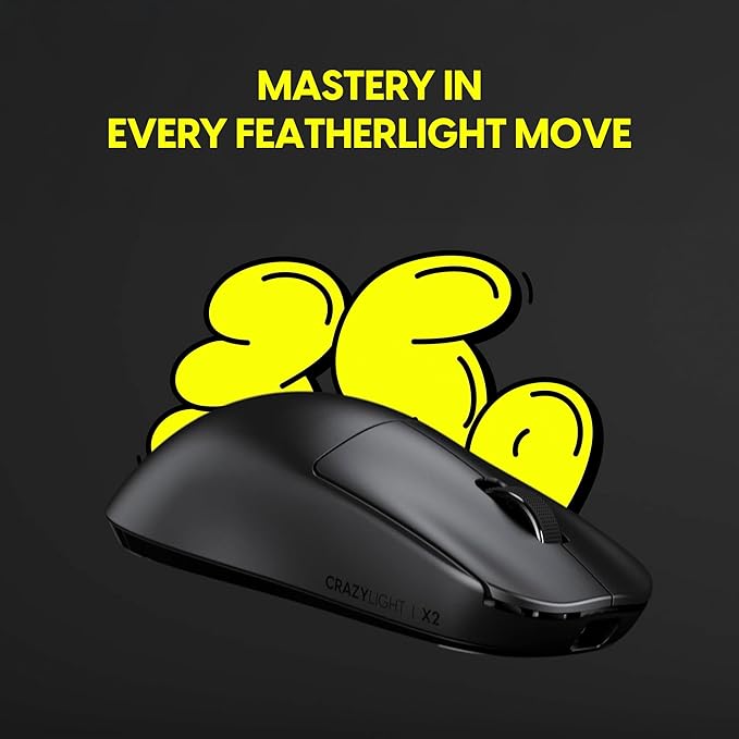 Pulsar Gaming Gears X2 Crazylight Wireless Gaming Mouse, Ultra Lightweight 1.23 - Image 3