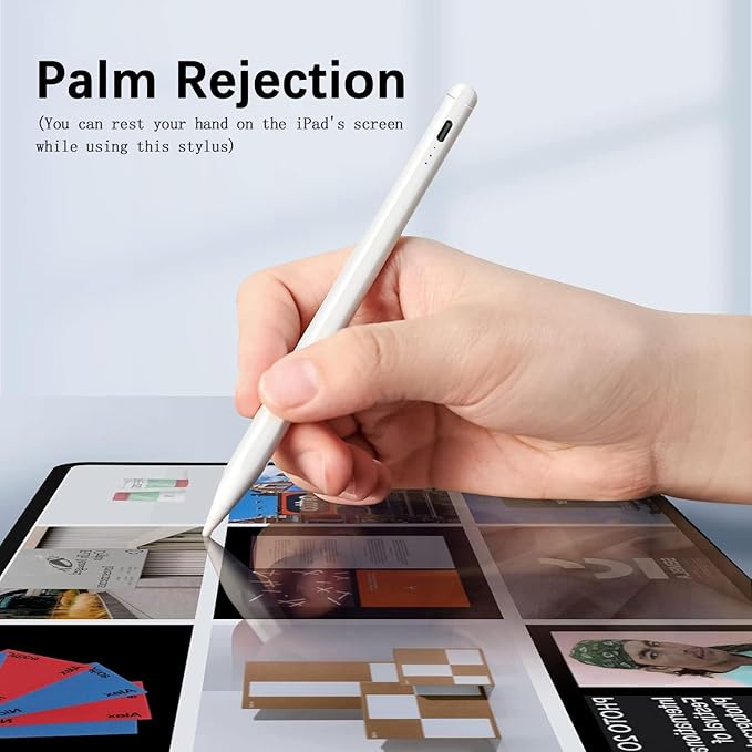 Stylus Pen for iPad, Tilt Sensitivity Palm Rejection Fast Charge Stylus Pencil - Image 5