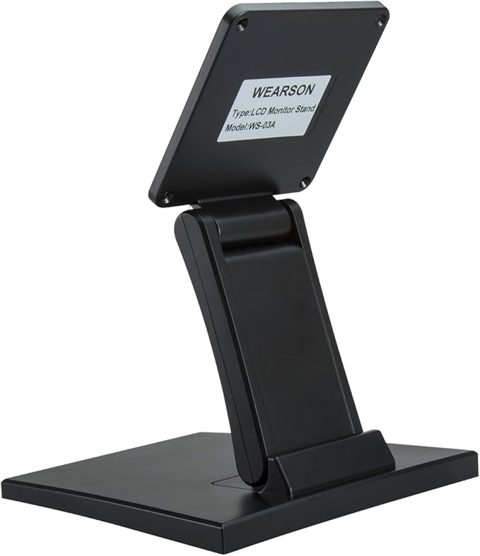 WEARSON WS-03A Adjustable LCD TV Stand Folding Metal Monitor Desk Stand - Image 2