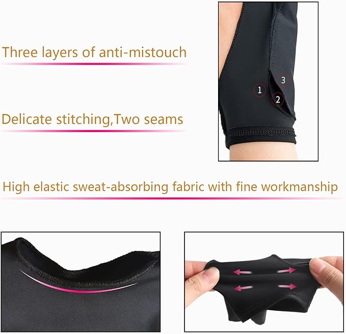 SPBMY Drawing Glove 2 Pack, Two-Finger Artist Glove - Image 4