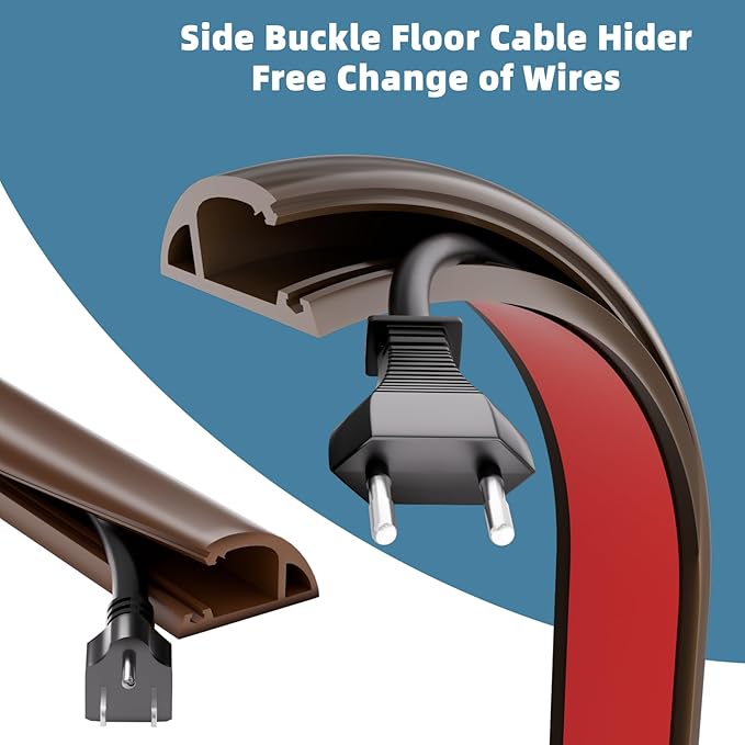 10ft Side Buckle Floor Cord Cover - Image 3