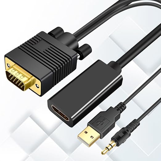 VGA to HDMI Adapter, 1080P Converter by techfollower