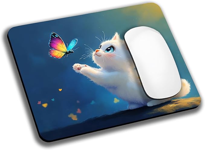 Kawaii Kitten Cute Cat Mouse Pads by EASTSMOOTH