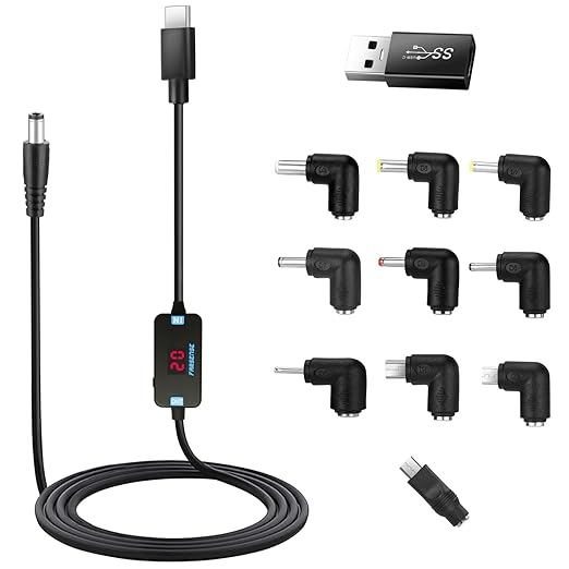FARSENSE USB C to DC Adapter, Barrel PD Trigger Cable by FARSENSE
