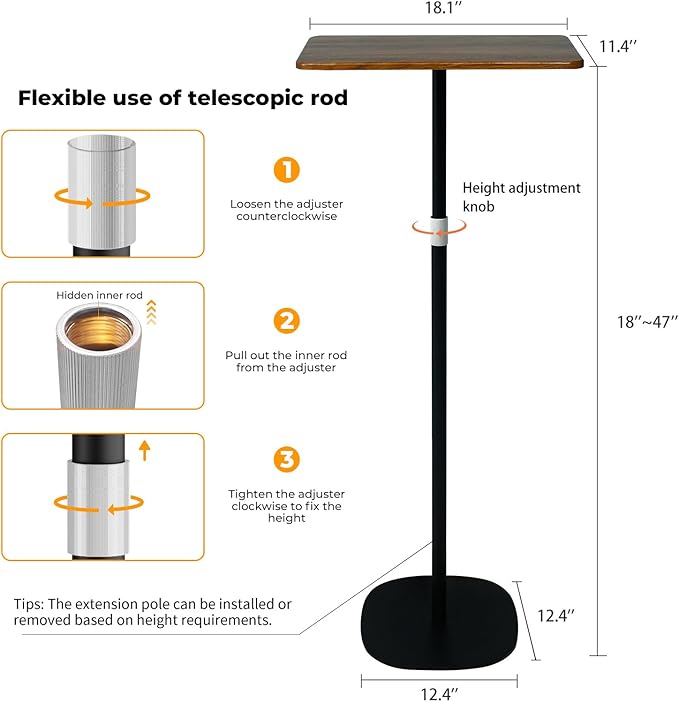 Portable Laptop Floor Stand, Bedside/Sofa Table - Image 7