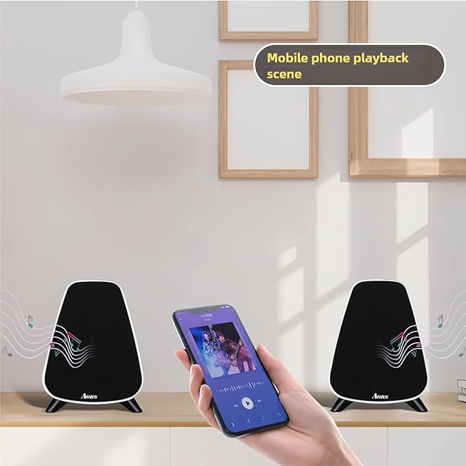 AS31 Active Bookshelf Speakers – 80W RMS 2-Way Stereo / 3″ Long-Stroke Woofer & - Image 9