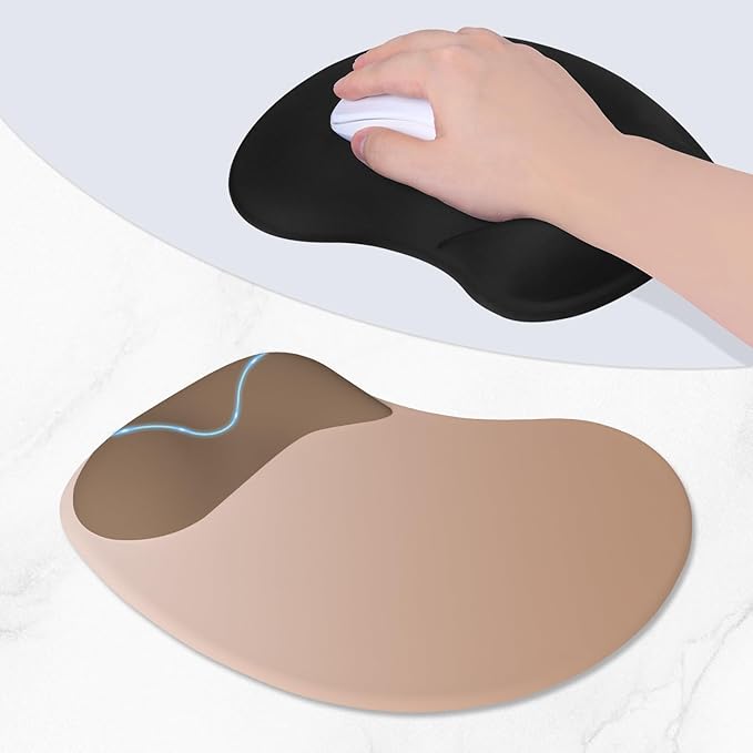 ITNRSIIET Ergonomic Mouse Pad, Cushioned Gel Wrist Rest, Non-Slip Base - Image 3