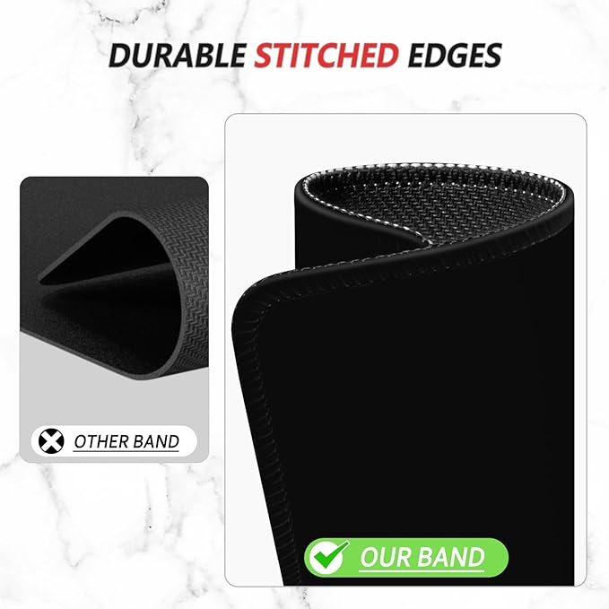 ITNRSIIET Mouse Pad Non-Slip Rubber Base Smooth Surface Stitched Edges - Image 5