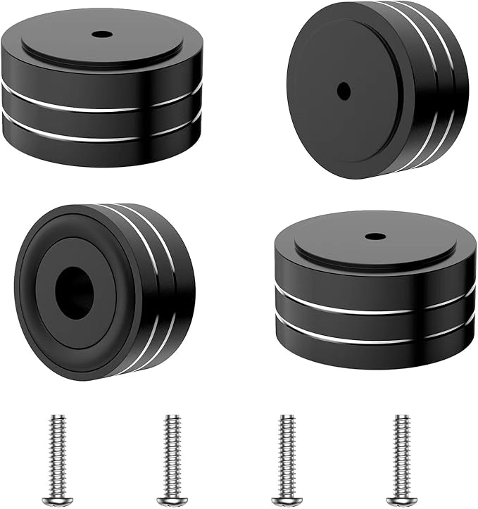 Tertullus 4 Pcs HiFi Speaker Isolation Feet 40x20mm Aluminum Speaker Spike Pad by Tertullus