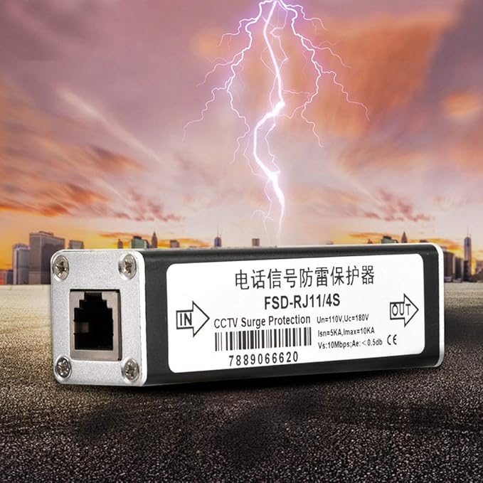 RJ11 Telephone Fax Protector, Lighting Thunder Arrester Device, Audio Telephone - Image 4