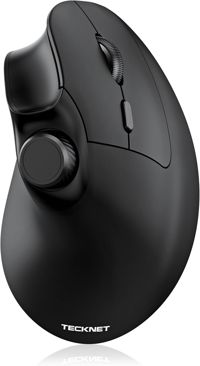 TECKNET Ergonomic Mouse, Rechargeable Wireless Bluetooth Mouse, Vertical Mouse by Tecknet