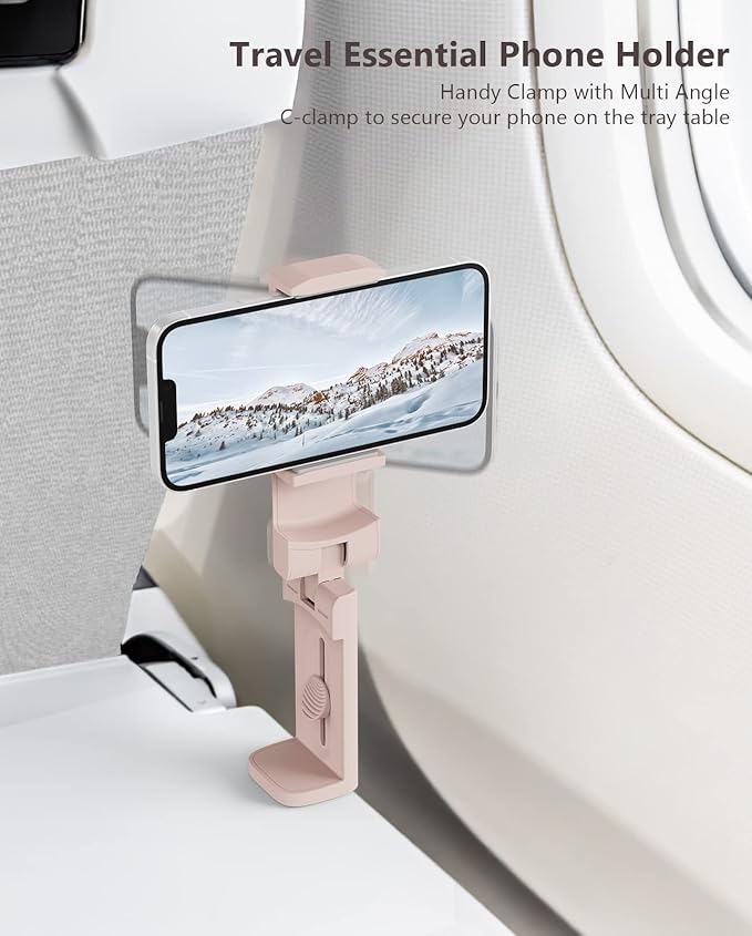 MiiKARE Travel Essentials Airplane Phone Holder, Universal Handsfree Phone Mount - Image 3