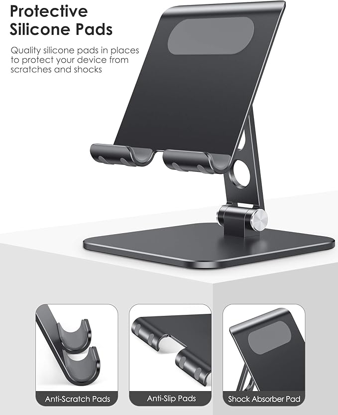 OMOTON Upgraded Adjustable Tablet Stand Holder, Heavy Duty Foldable Portable - Image 4
