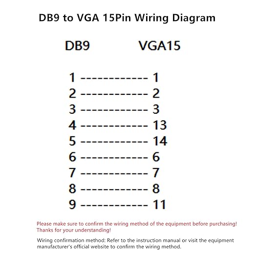 DB9 Female to VGA Female 15Pin Three-Row Signal Transmission Cable, VGA to DB9 - Image 5