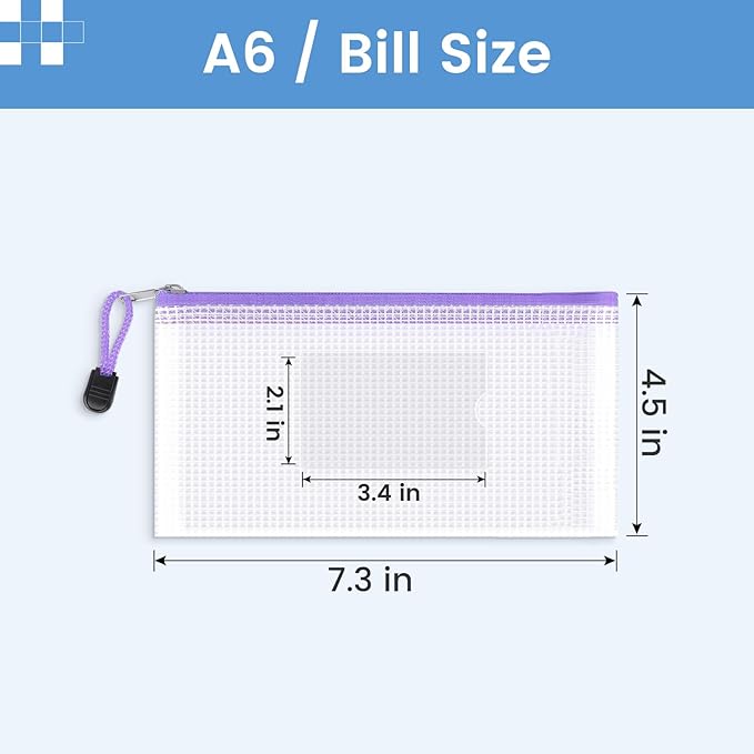 Sooez 24 Pack Mesh Zipper Pouch Bags - Image 2