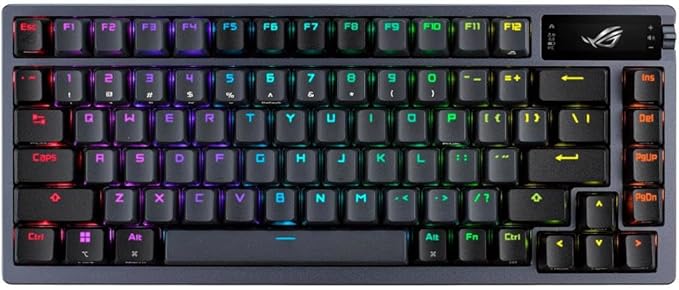 ASUS ROG Azoth 75 Wireless DIY Custom Gaming Keyboard, OLED Display, by ASUS