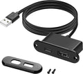 XMSJSIY USB USB C Desk Power Grommet Outlet 5V/2A USB/Type-C Embedded Charging by XMSJSIY