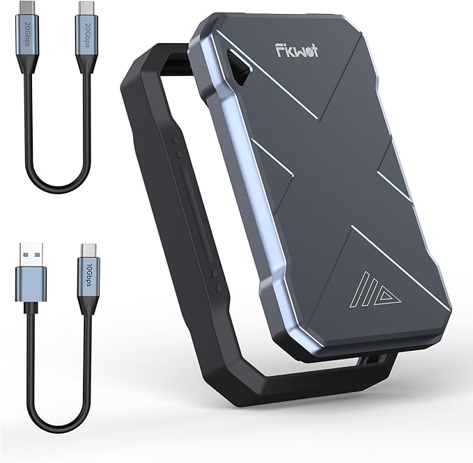 2TB Portable SSD, USB 3.2 Gen2 USB-C, IP68 Water & Dust Resistant, Shockproof by Fikwot