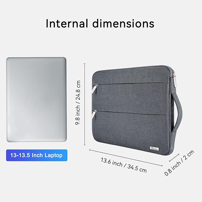 Voova Laptop Sleeve Carrying Case 13 13.6 Inch Compatible - Image 3