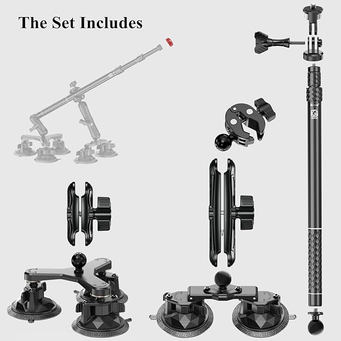 BRCOVAN Suction Cup Car Camera Mount Kit - Image 4