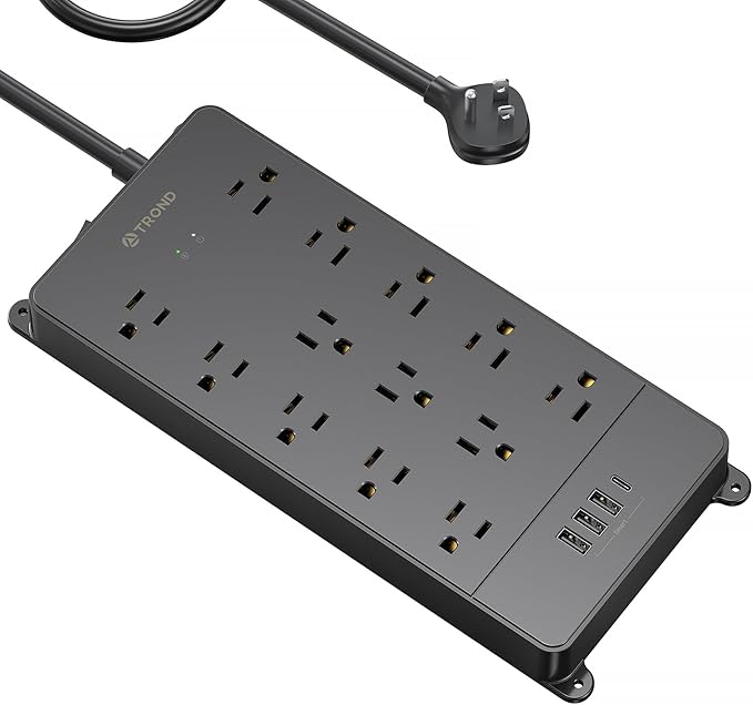 TROND Power Strip Surge Protector 10 ft Cord, 4000 Joules, ETL Listed, 13 by TRONDOfficial