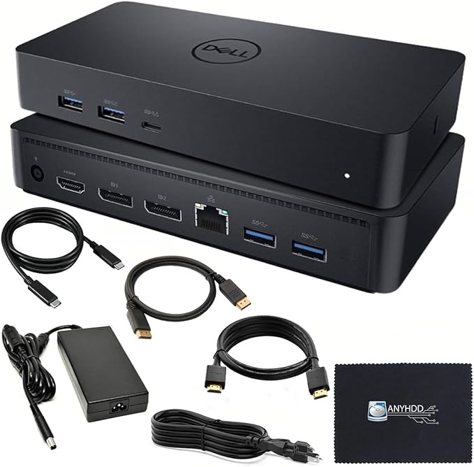 Dell D6000S Universal Dock Bundle by Amazon+Renewed