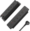 HHSOET 8 Outlet Recessed Power Strip, 30W Fast Charging Furniture Power Outlet by HHSOET