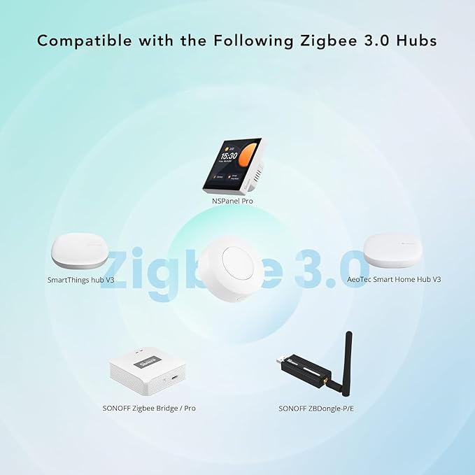 SONOFF Zigbee Switch, SNZB-01P Wireless Push Button, Supports to Create Smart - Image 5