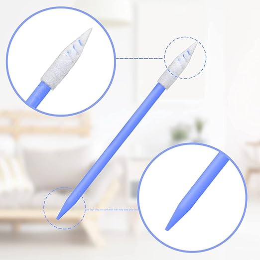 Wellgler's 100pcs Foam Cleaning Swabs, Cleaning Swab Kitip, Lab Swabs. - Image 2