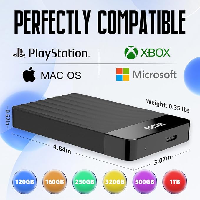 Portable External Hard Drive Storage Expansion Mobile HDD USB 3.0 - Image 2
