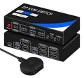 Dual Monitor Kvm Switch 2 Monitors 2 Computers HDMI 4k@60HZ, USB3.0. kvm by newiedkvm