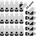 KOOTION 20 Pack 16GB USB 3.0 Flash Drive Bulk Swivel USB Stick Thumb Drive by KOOTION