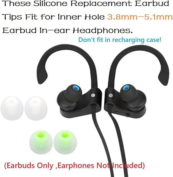 Earbuds Replacement Tips Silicone Earbud Tips Ear Gels Fit - Image 4