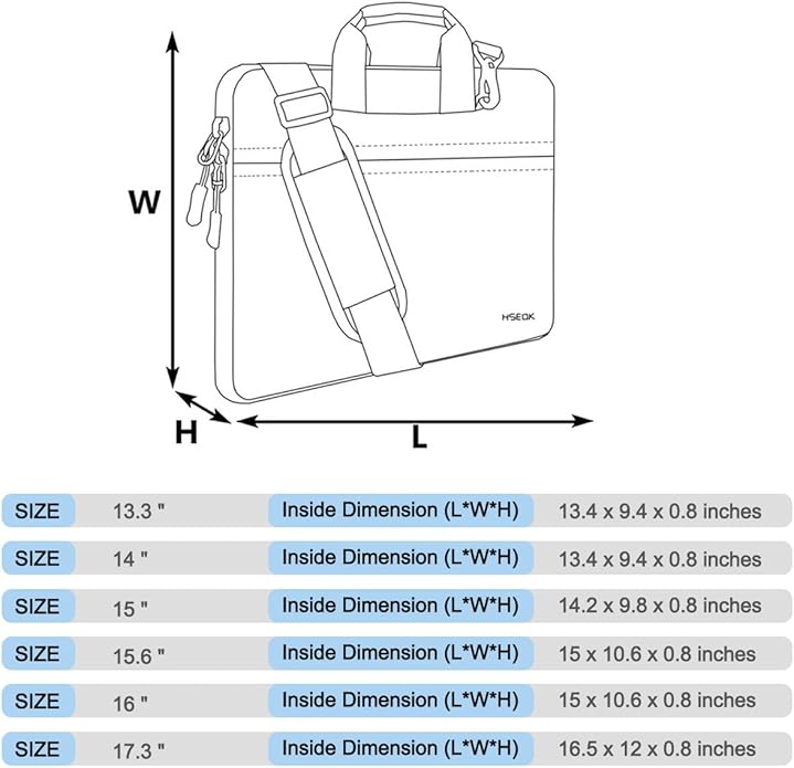 Universal Laptop Shoulder Bag 13-17.3 Inch Shockproof Briefcase - Image 2