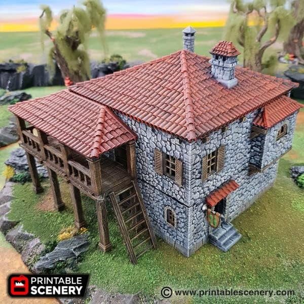 Port Tavern by Printable Scenery, 3D Printed Tabletop RPG Scenery and Wargame - Image 2