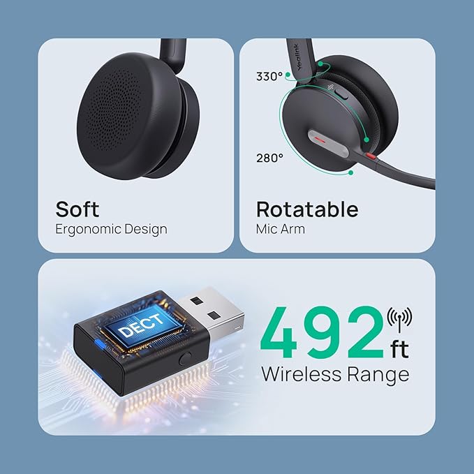 Yealink WH64 Hybrid Dual Wireless Headset - Image 2