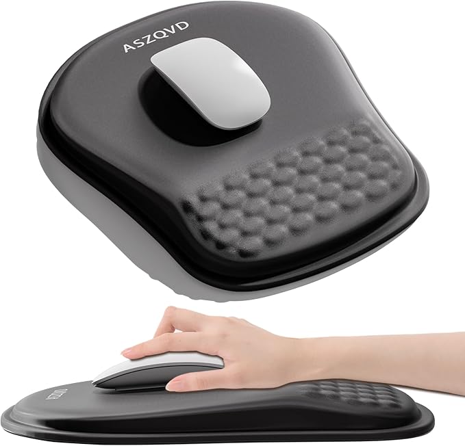Mouse Pad with Wrist Rest, Ergonomic Mousepads with Wrist Support, Soft Lycra by Unknown