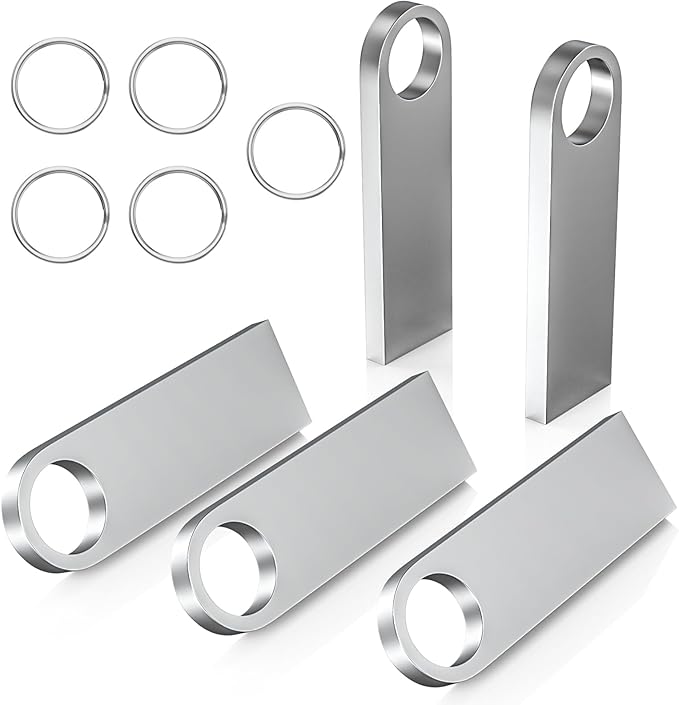 ABLAZE 64GB Flash Drive 5 Pack, Metal USB 2.0 Thumb Drives - Image 7
