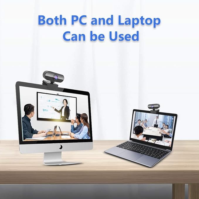 Webcam with Microphone&1080P HD Web Cam, Stand - Image 4