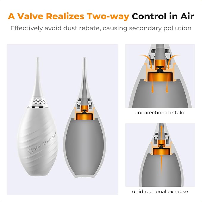 K&F CONCEPT Air Blower, with Long Nozzle/Short Nozzle Switch Design, Single Air - Image 5